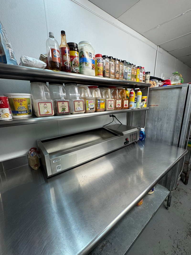 Restaurant kitchen, organized & sanitized